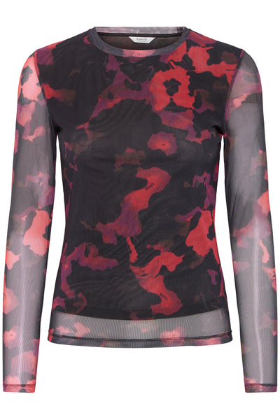 Byoung Red Mesh Paloma Top
