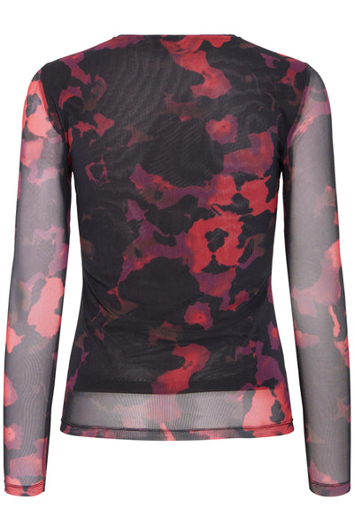 Byoung Red Mesh Paloma Top