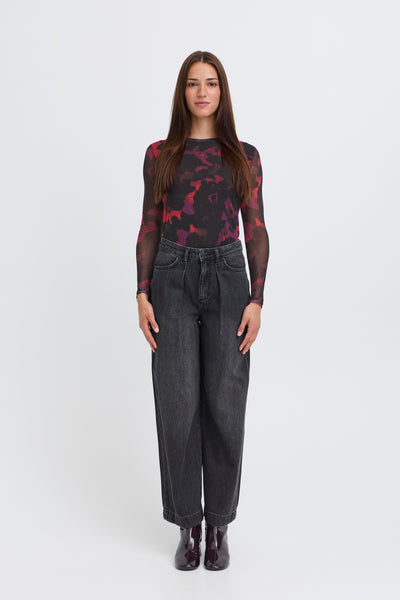 Byoung Red Mesh Paloma Top
