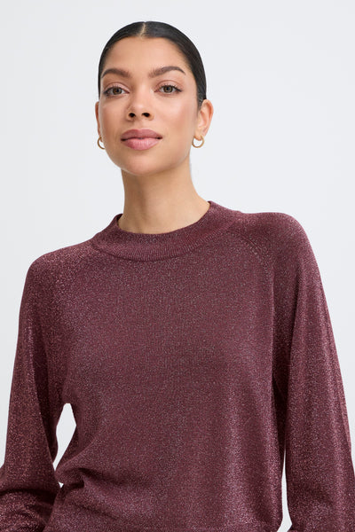 Plum Lurex Mobbe Jumper