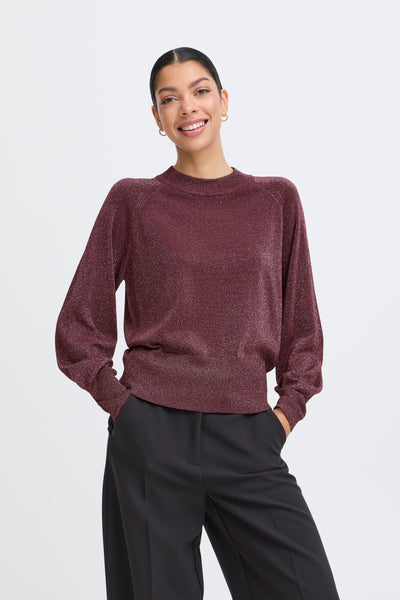 Plum Lurex Mobbe Jumper
