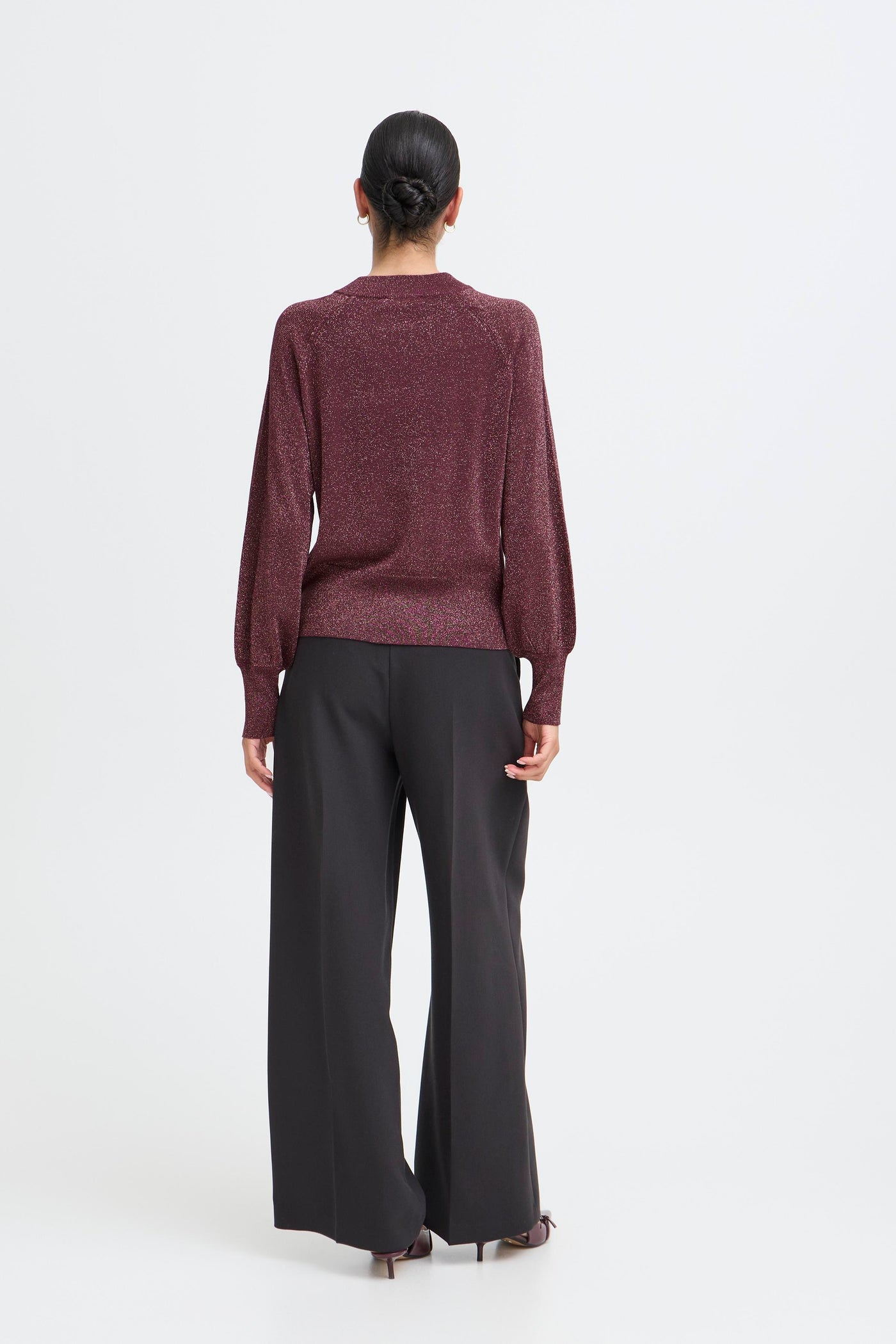 Plum Lurex Mobbe Jumper