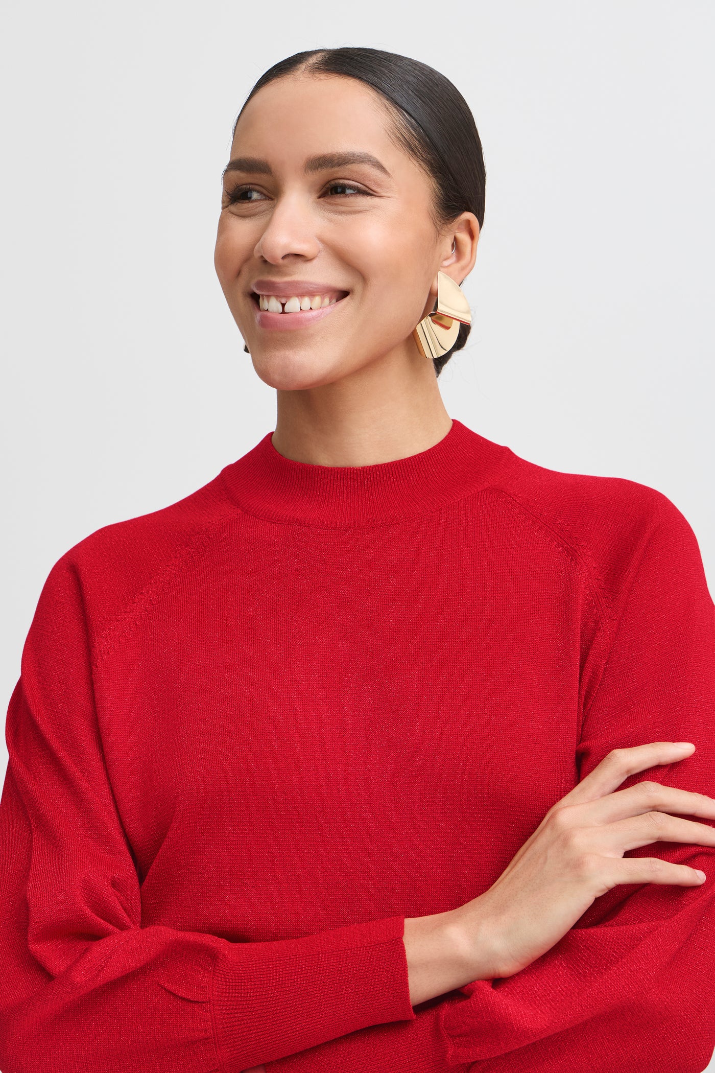 Red Lurex Mobbe Jumper