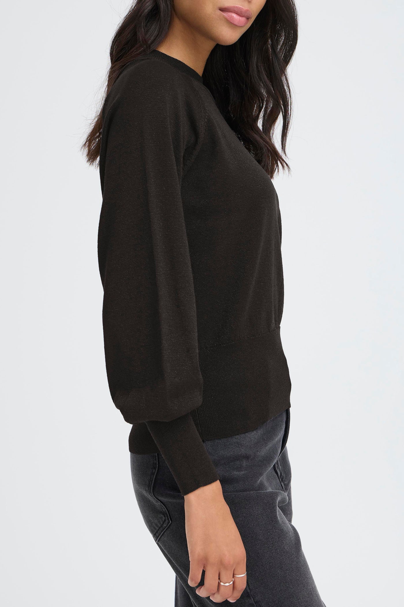 Black Lurex Mobbe Jumper