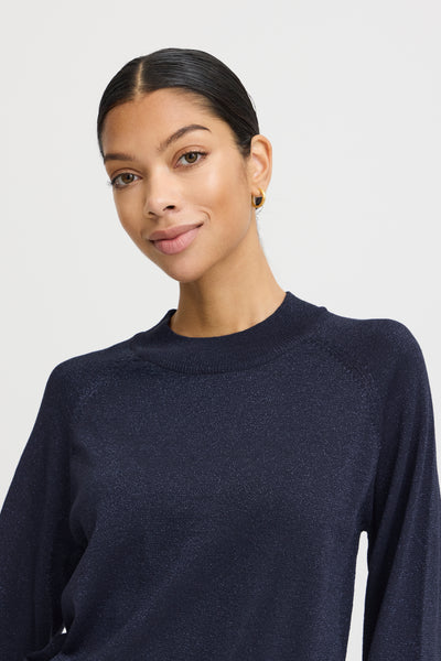 Byoung Navy Lurex Jumper