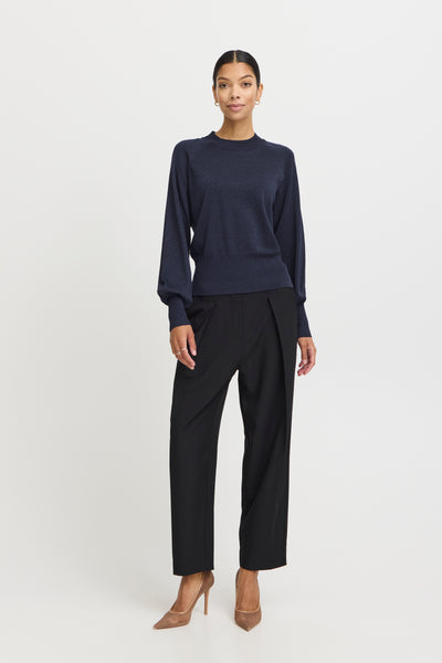 Byoung Navy Lurex Jumper