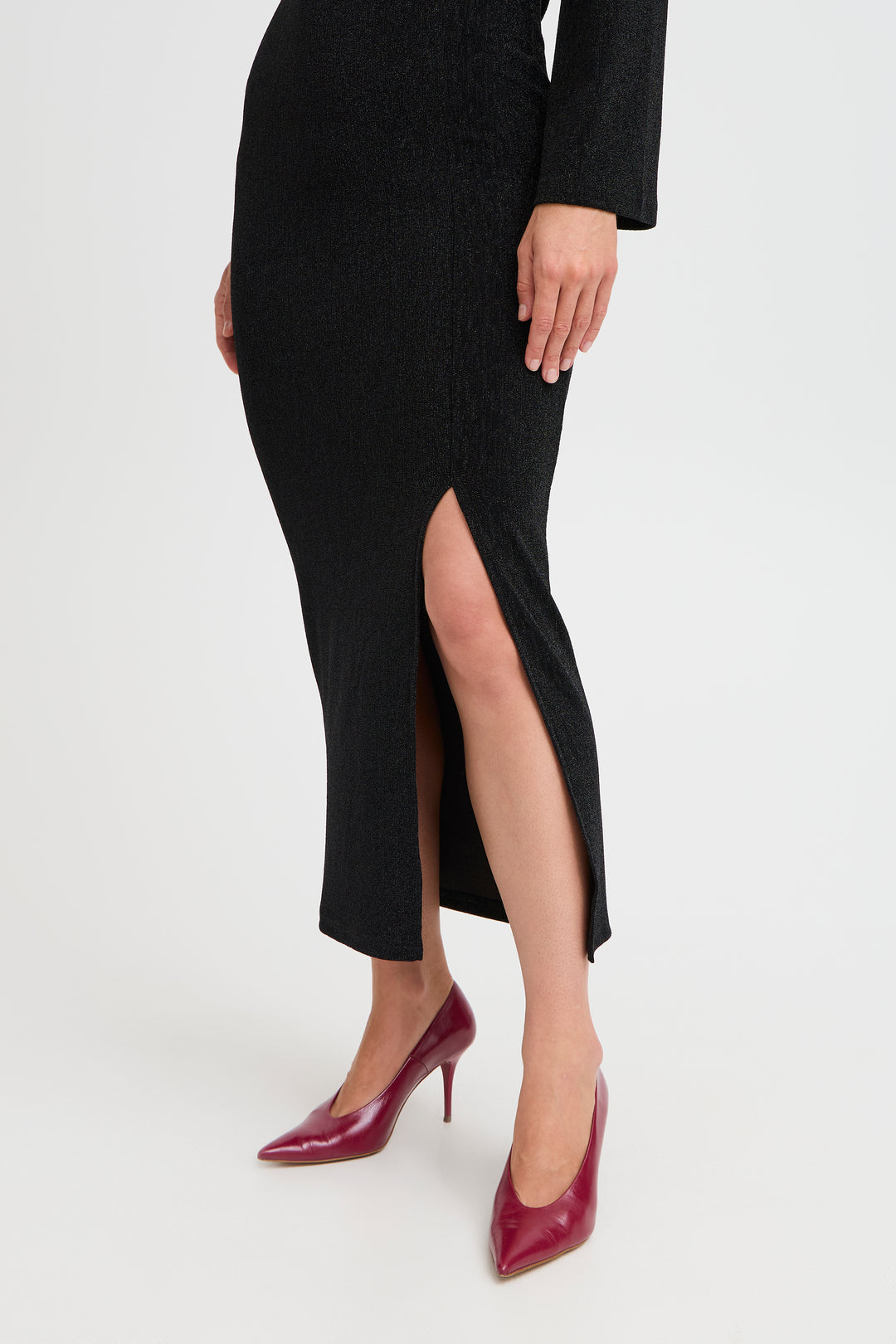 Byoung Black Lurex Shiloh Dress