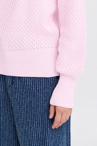 Byoung Pink Textured Neram Jumper