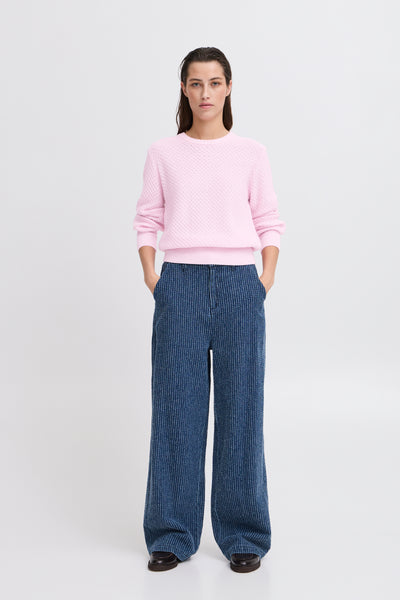 Byoung Pink Textured Neram Jumper