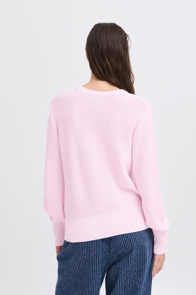 Byoung Pink Textured Neram Jumper