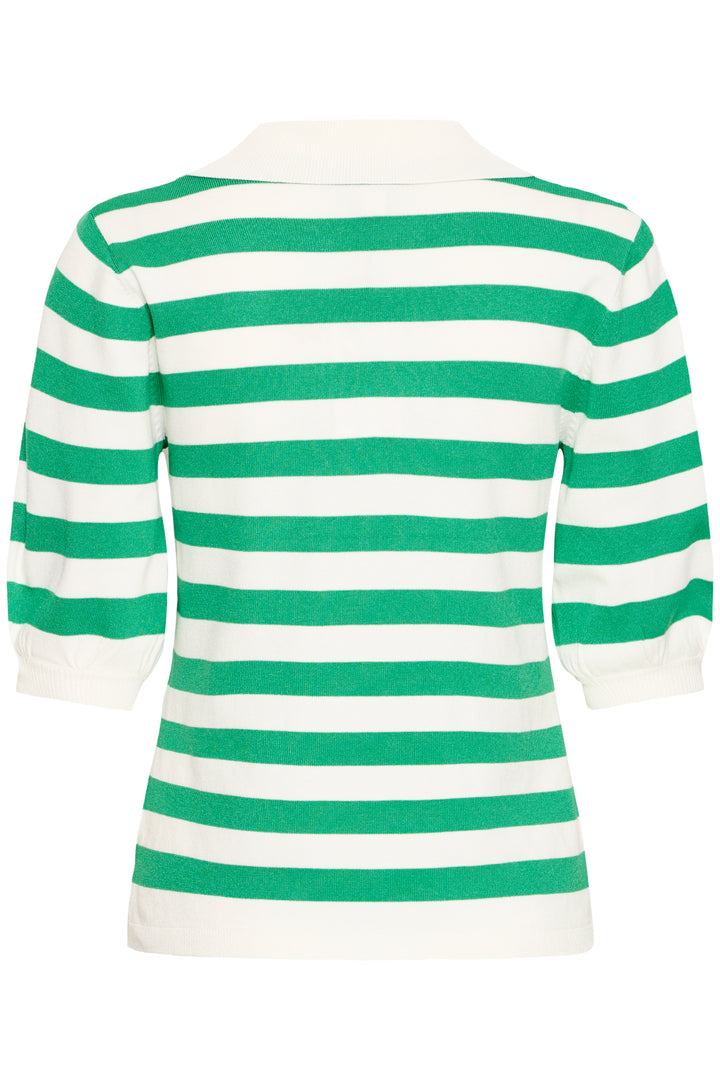 Byoung Green Stripe Morla Polo