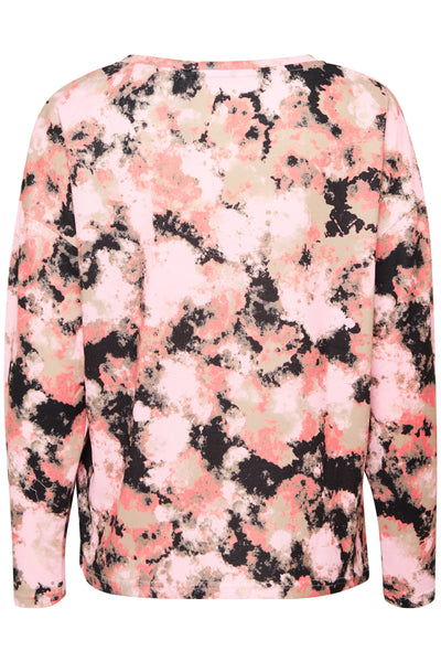 Byoung Pink Tie Dye Pieta Top