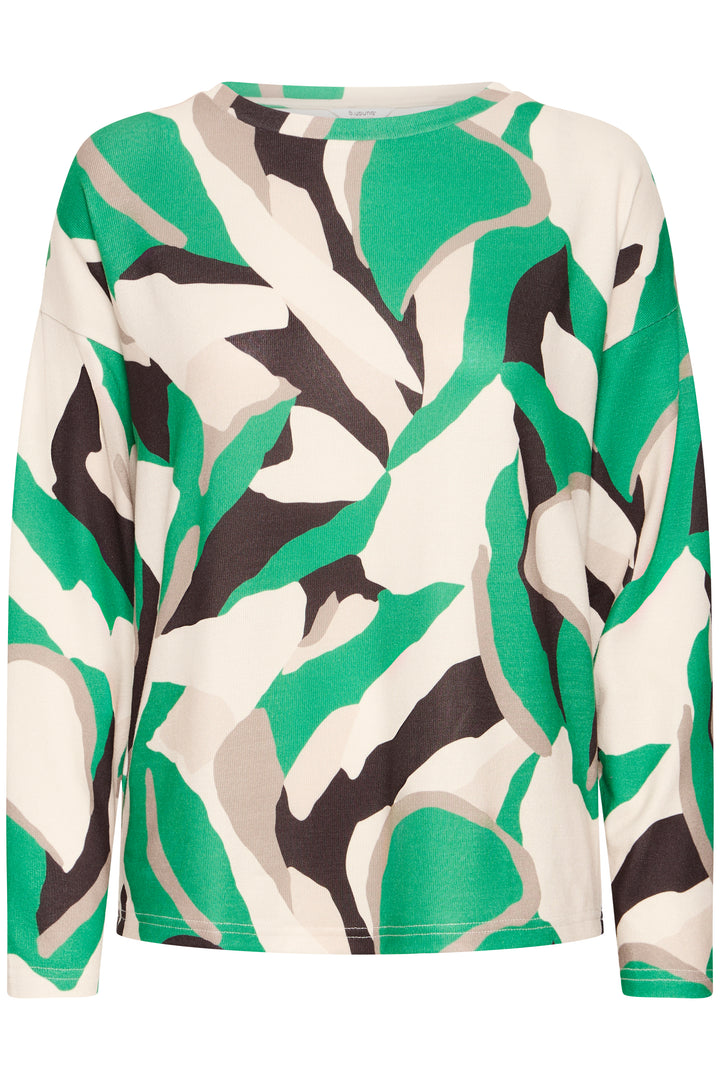 Byoung Green Patterned Pieta Top