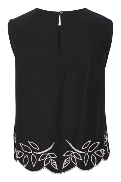 Byoung Black Embroidered Ibono Blouse