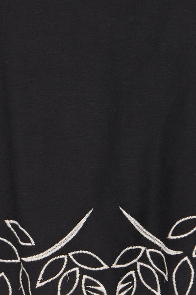 Byoung Black Embroidered Ibono Blouse