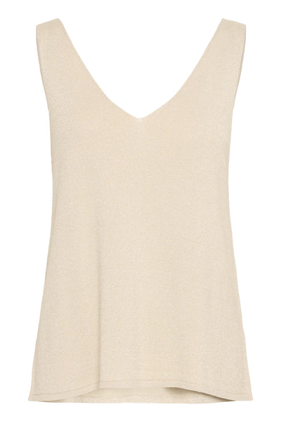 Byoung Gold Lurex Vest Top