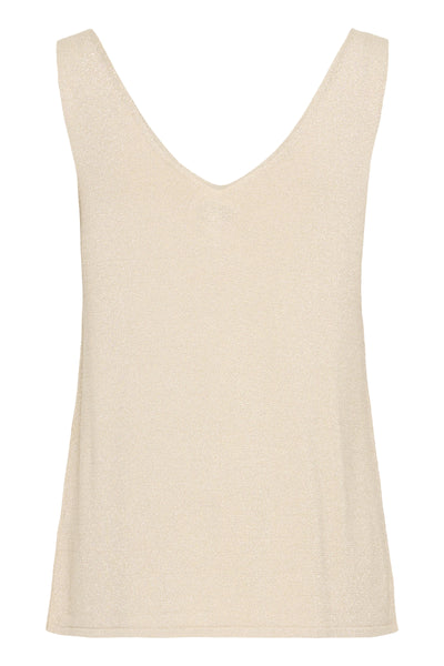 Byoung Gold Lurex Vest Top
