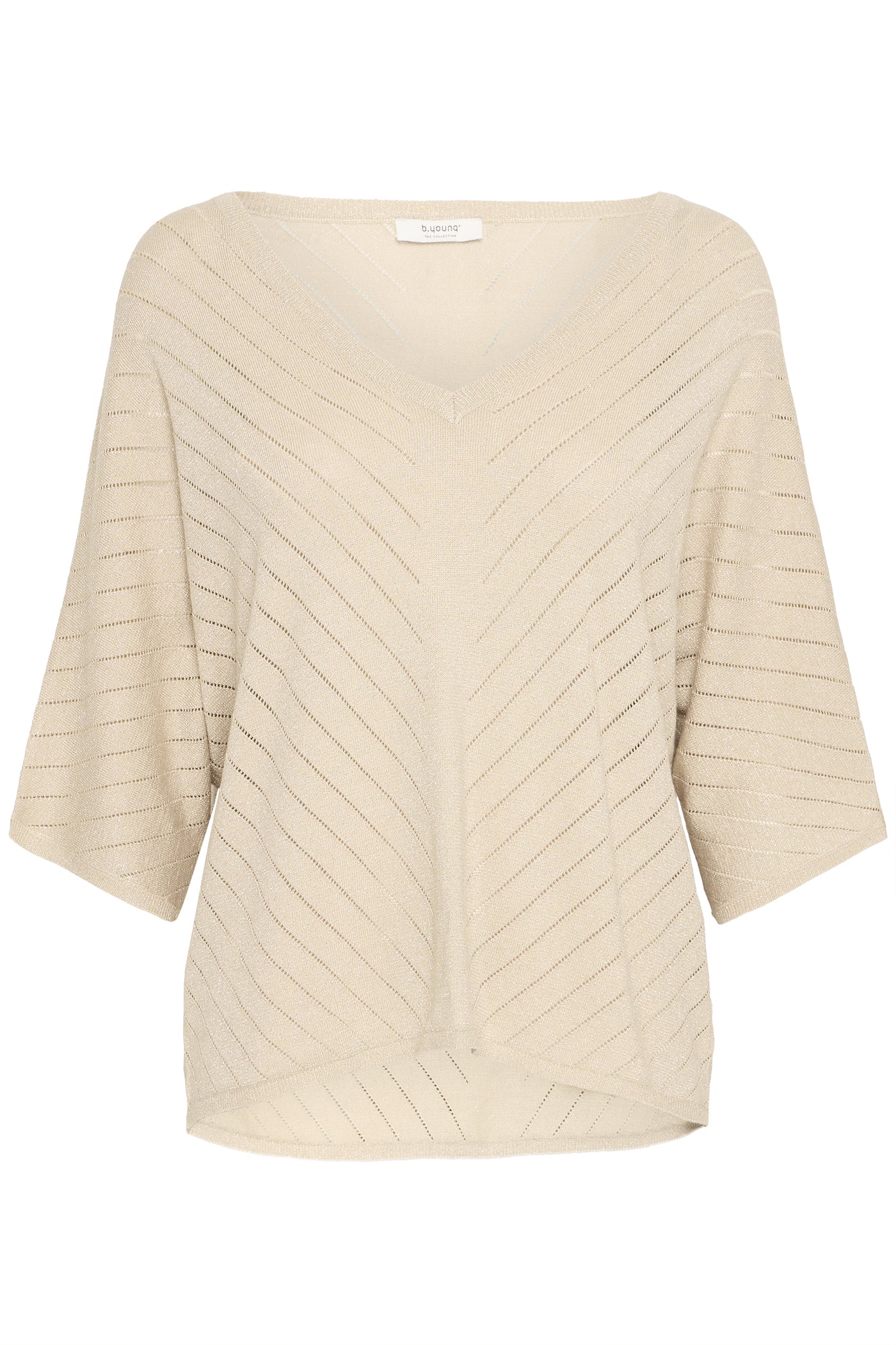 Byoung Gold Lurex Chevron Top