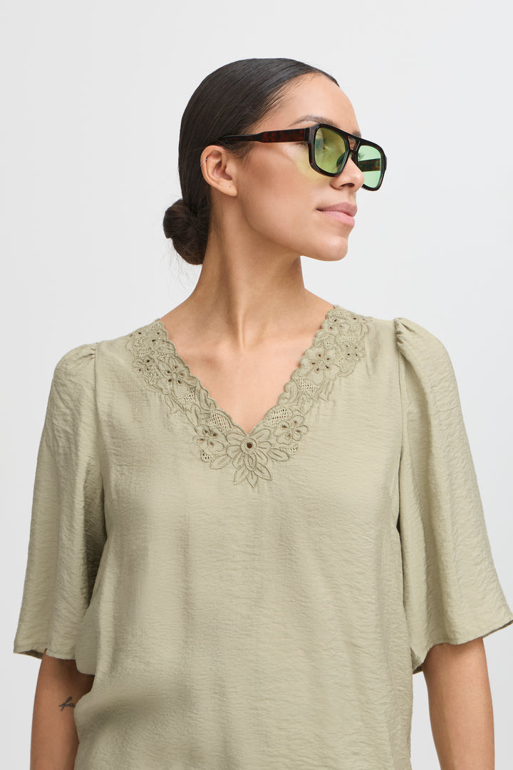Byoung Pistachio Havala Blouse