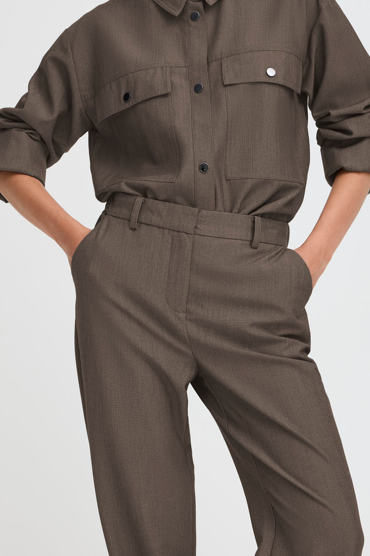 Byoung Walnut Danta Straight Pants