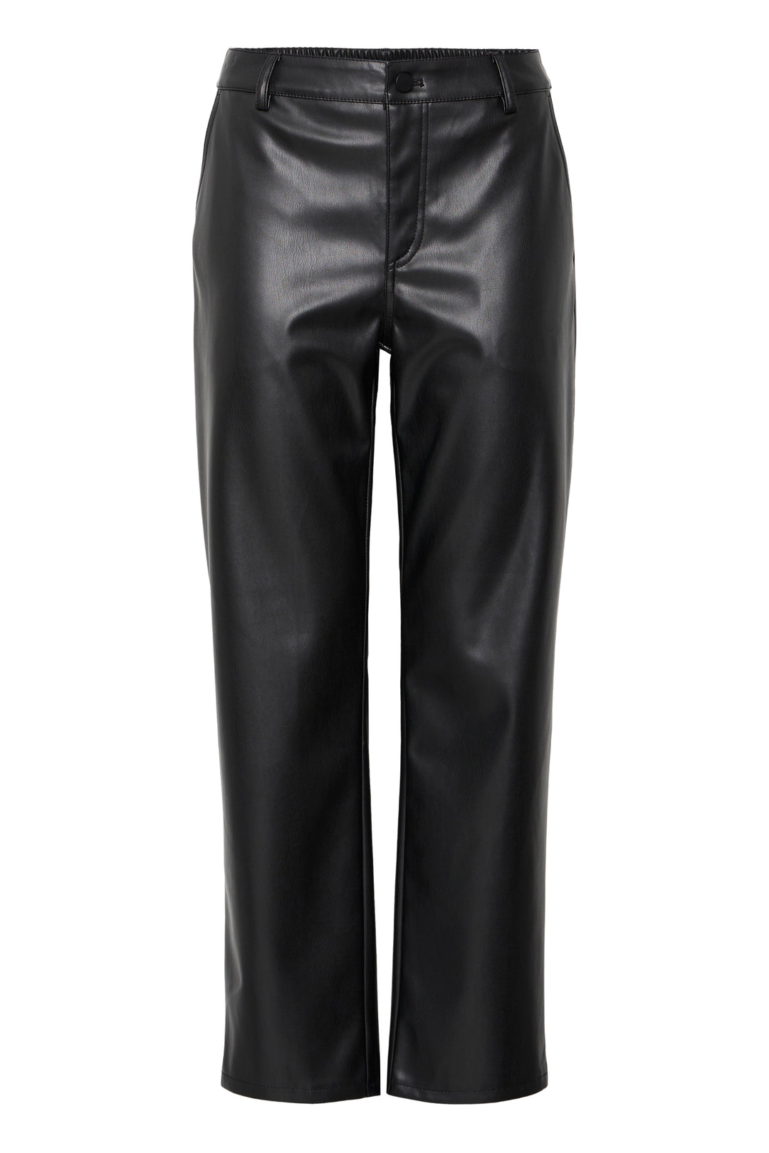 Byoung Black Faux Leather Daja Pants
