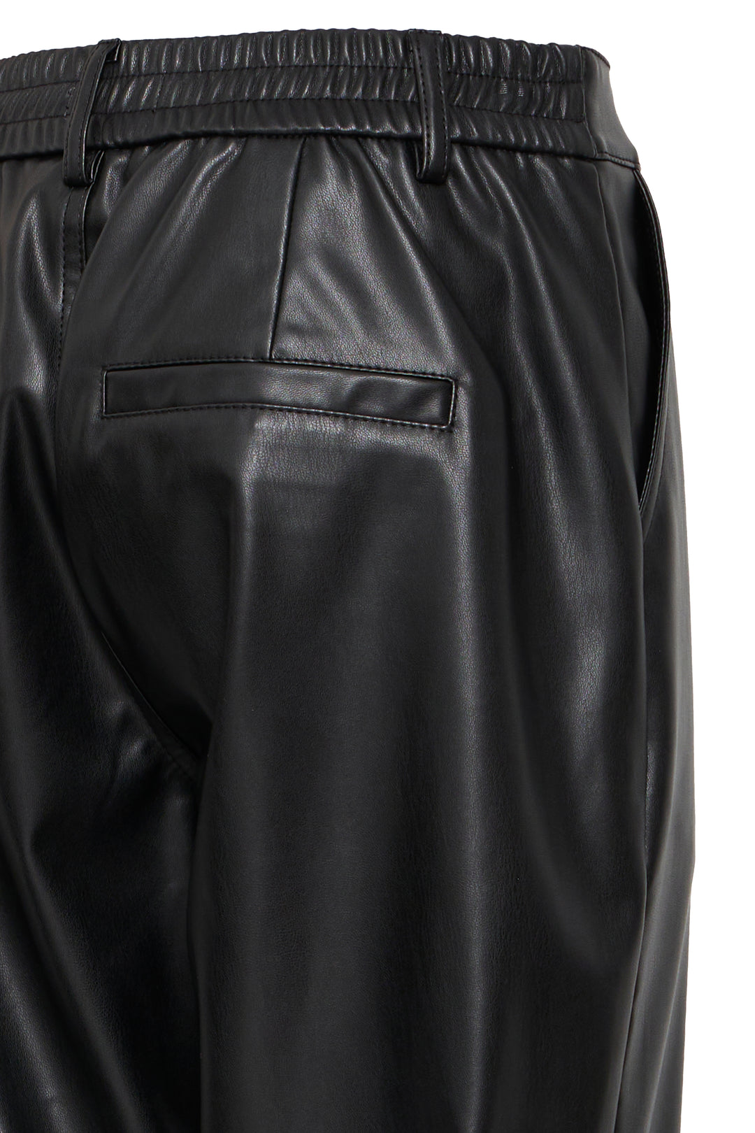 Byoung Black Faux Leather Daja Pants