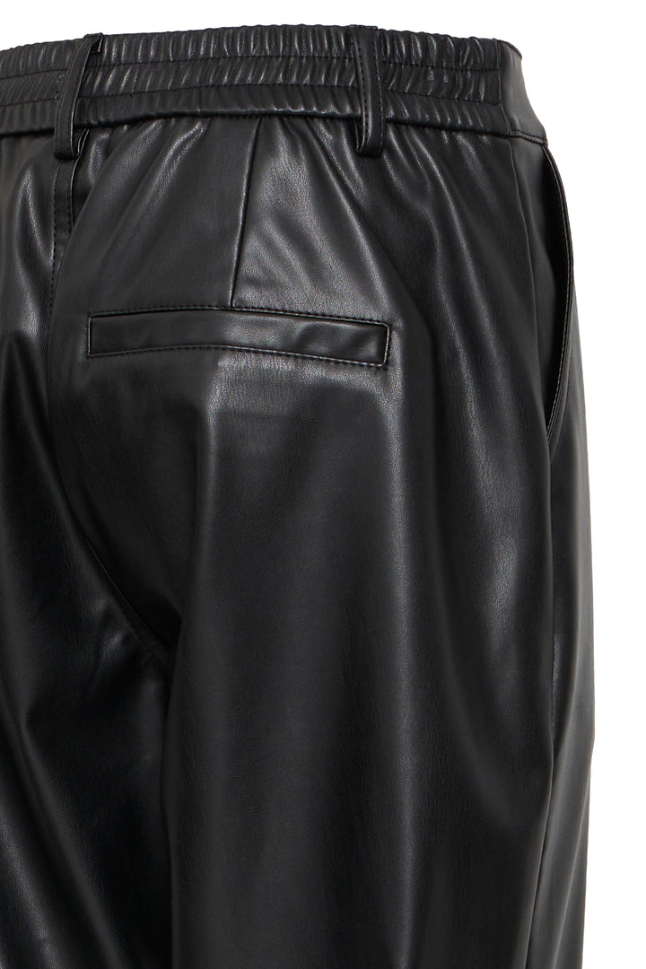 Byoung Black Faux Leather Daja Pants