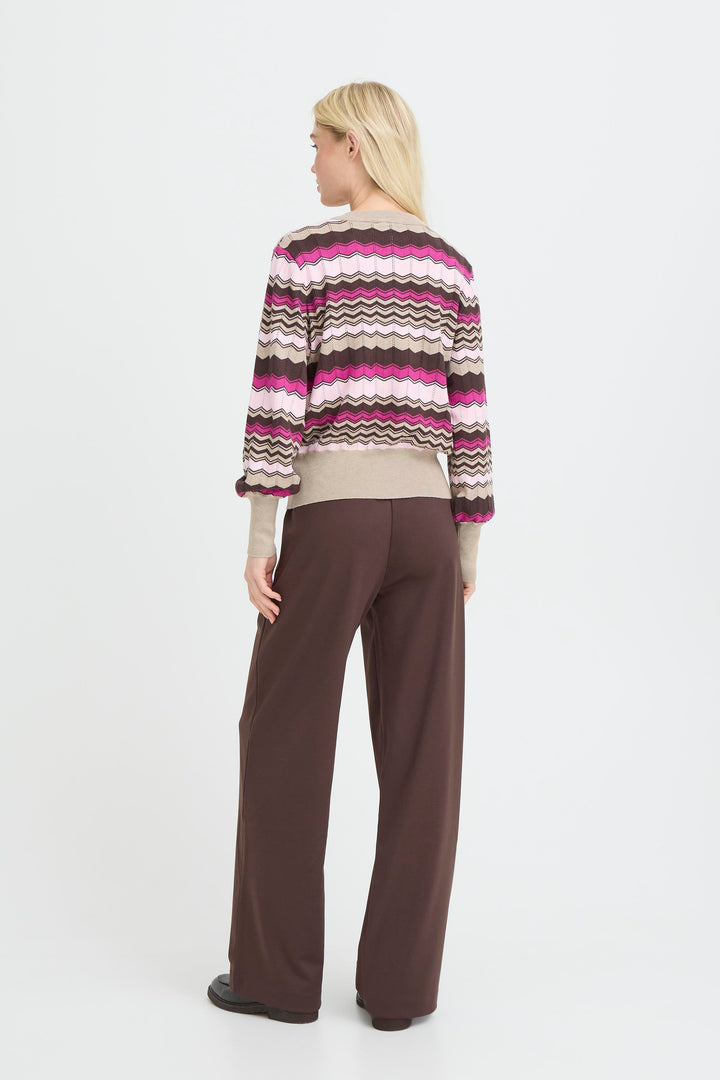 Byoung Pink Zig Zag Pointelle Jumper