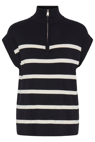 Byoung Stripe Morla Zip Vest