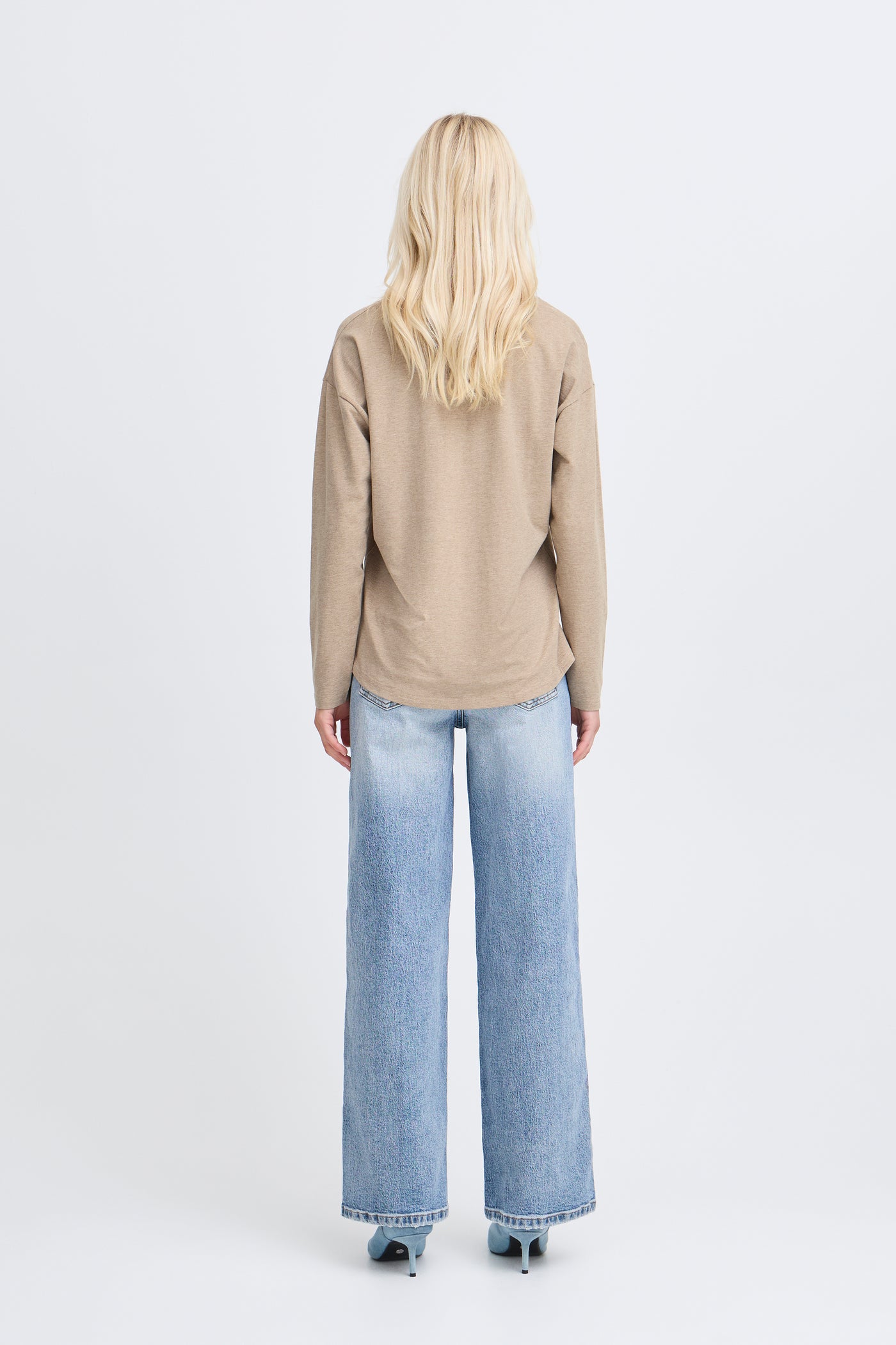Byoung String Melange V Neck Pamila Top