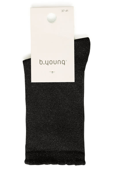 Byoung Black Lurex Socks