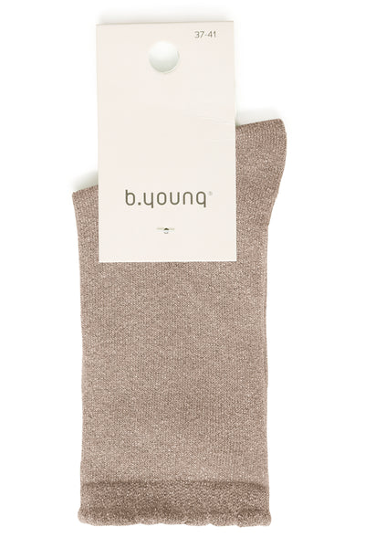 Byoung Walnut Lurex Socks