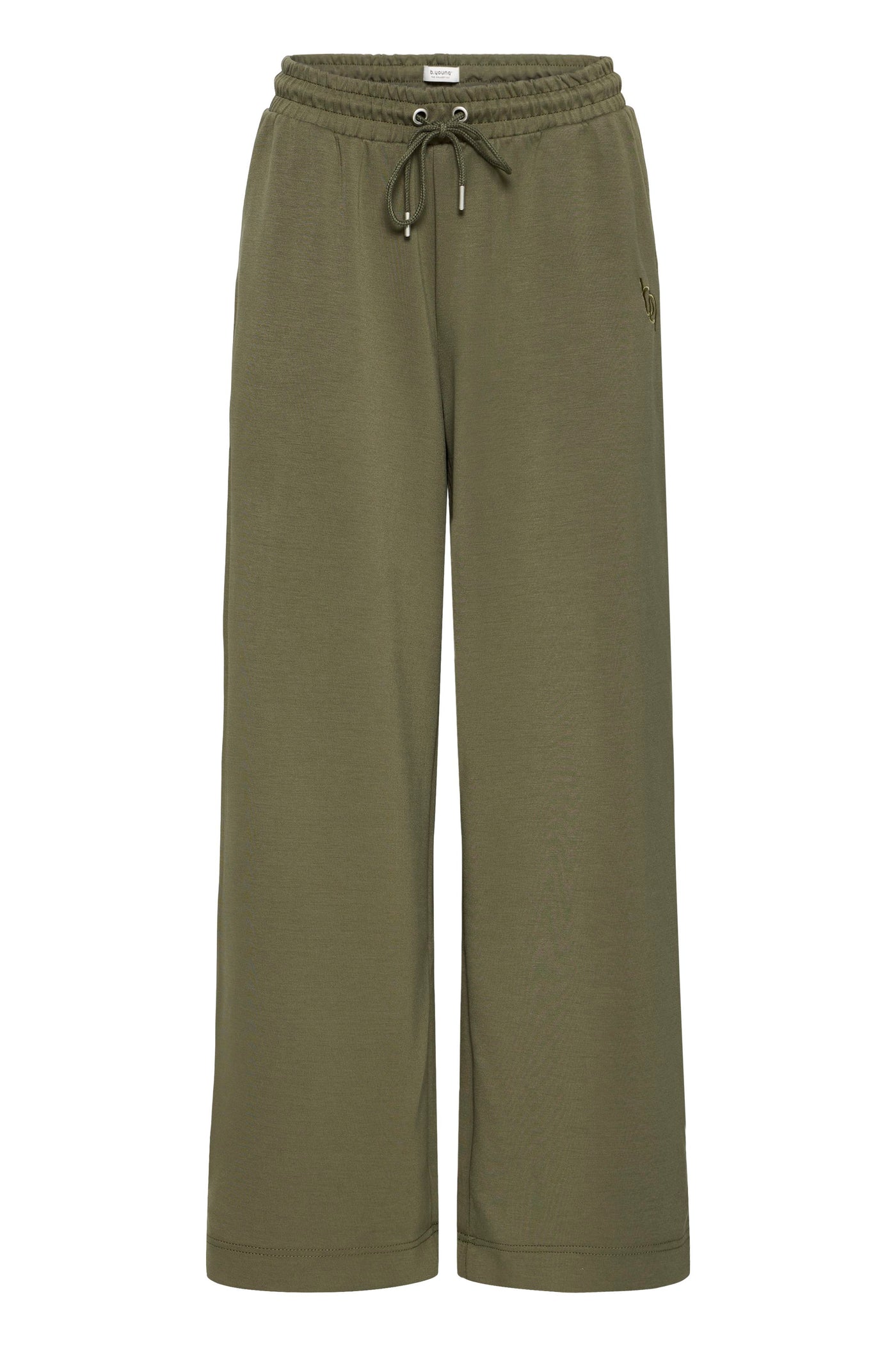 Byoung Khaki Wide Leg Joggers