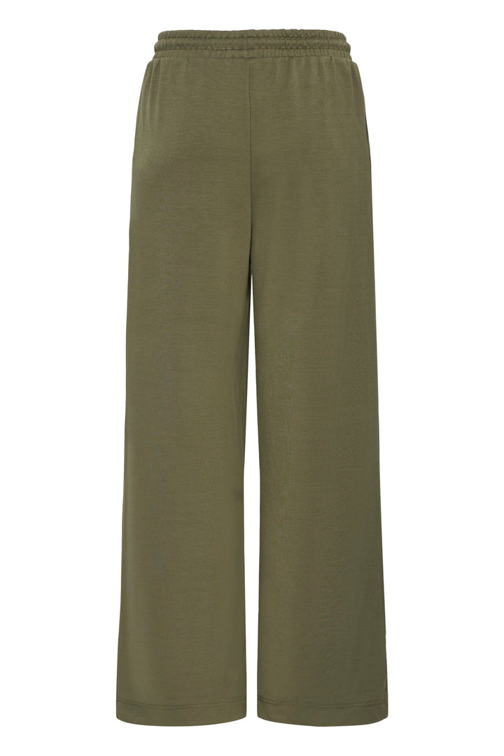Byoung Khaki Wide Leg Joggers
