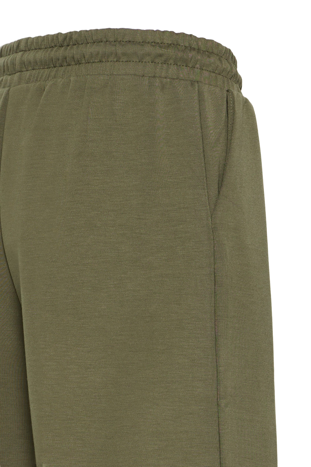 Byoung Khaki Wide Leg Joggers