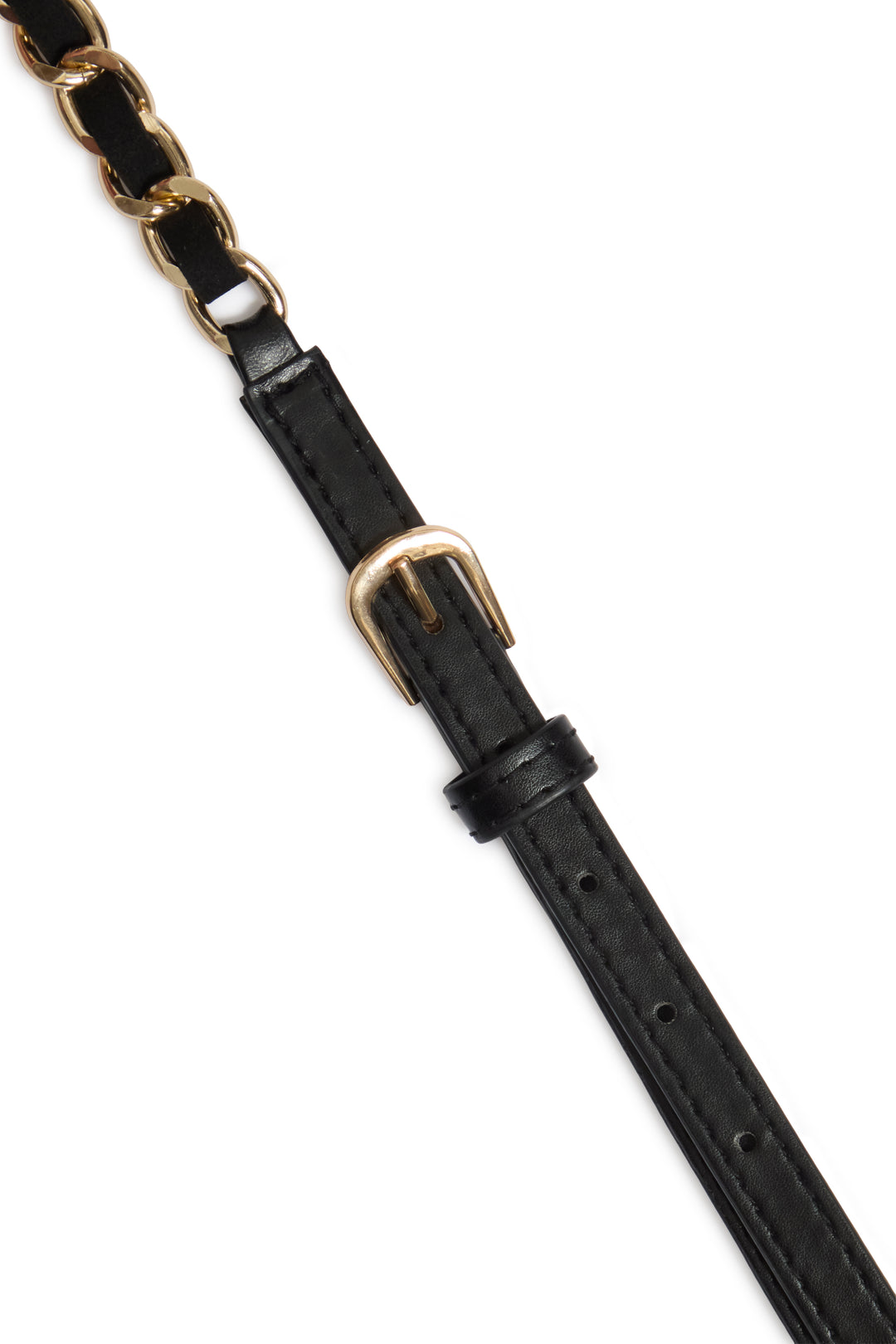 Byoung Black & Gold Chain Belt