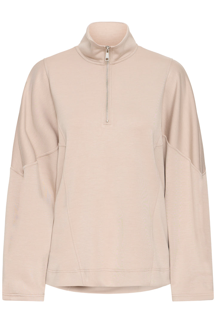 Byoung Stone Zip Neck Sweatshirt