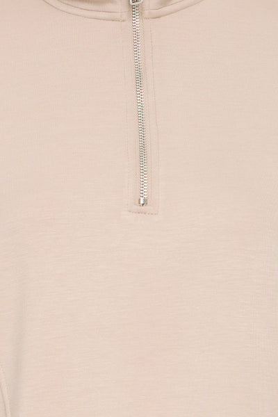 Byoung Stone Zip Neck Sweatshirt