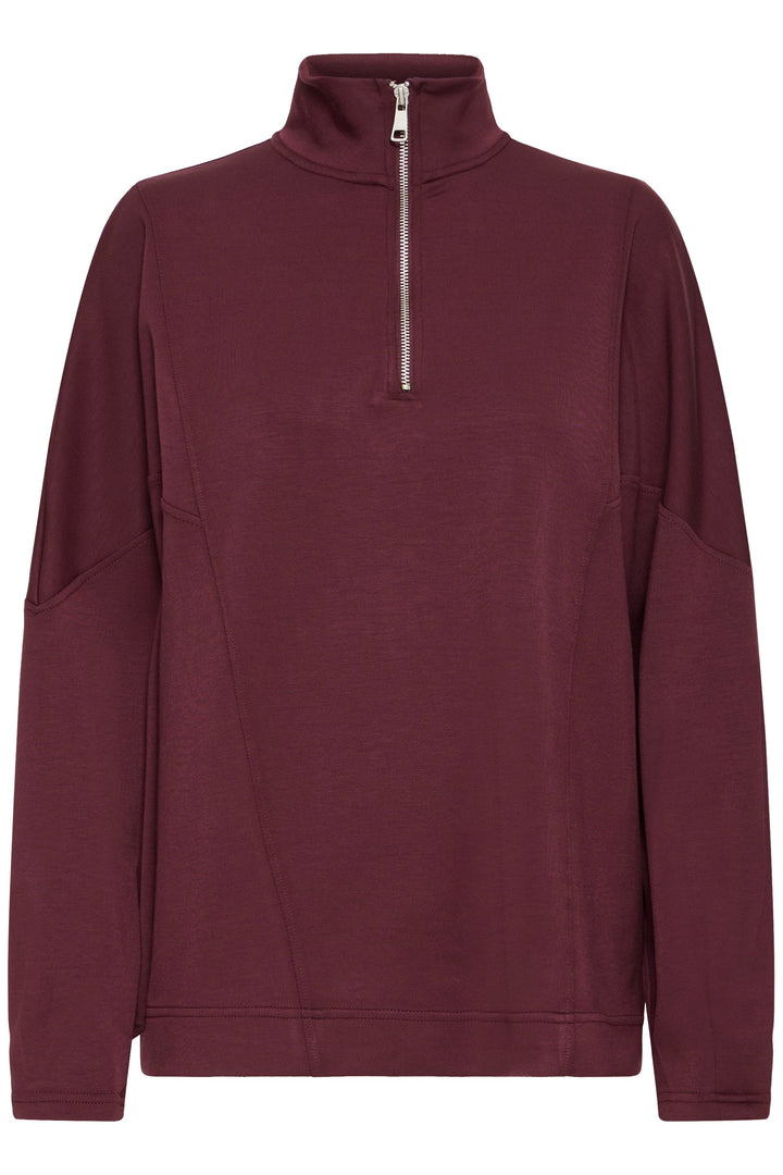 Byoung Port Zip Neck Sweatshirt