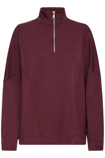 Byoung Port Zip Neck Sweatshirt