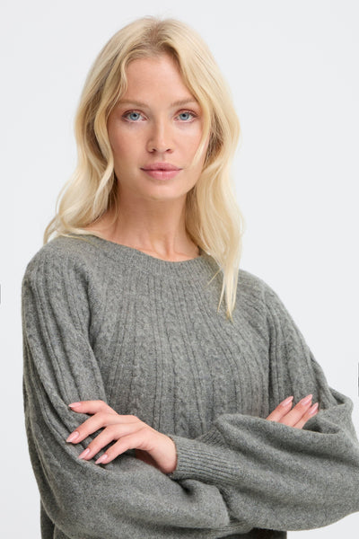 Byoung Grey Cable Magge Jumper