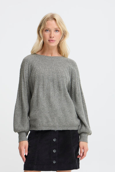 Byoung Grey Cable Magge Jumper