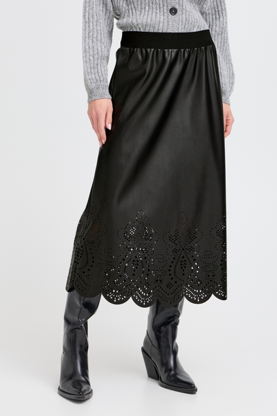 Byoung Black Laser Densio Skirt