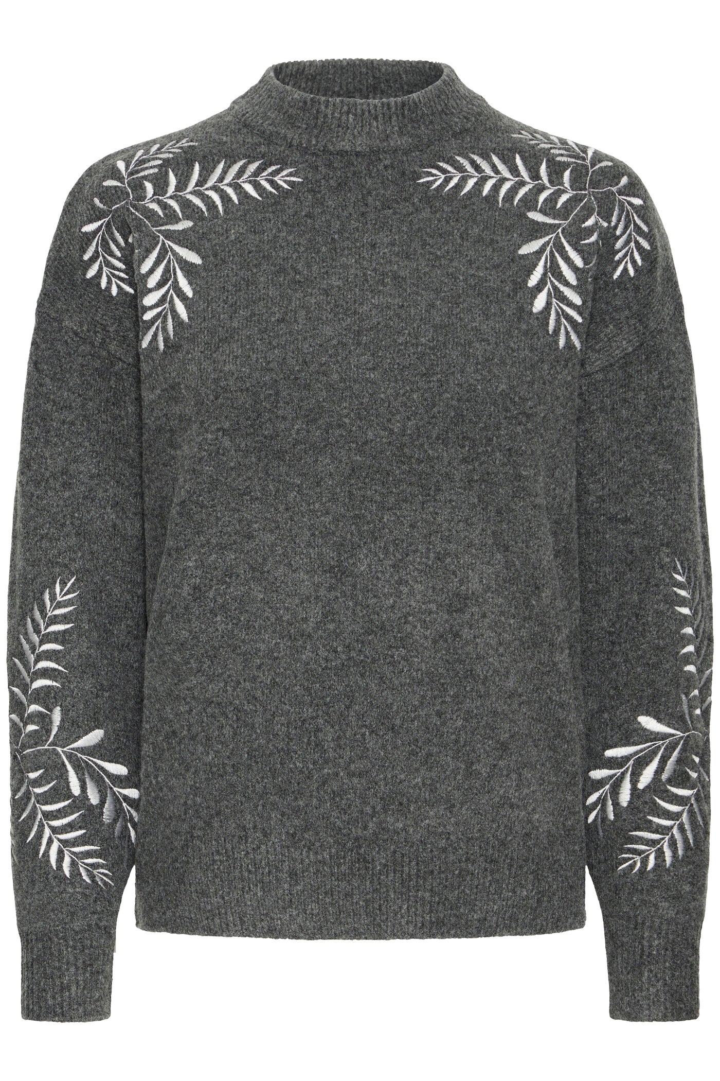 Byoung Grey Embroidered Jumper
