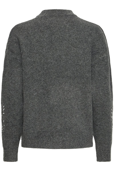 Byoung Grey Embroidered Jumper