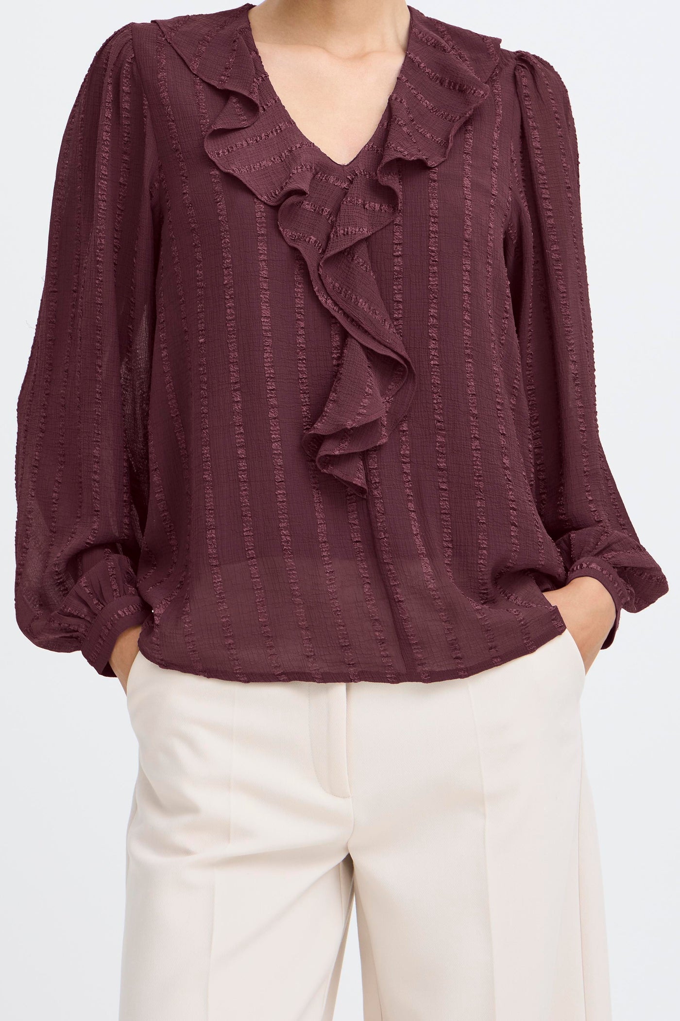 Byoung Port Fudge Hevina Blouse