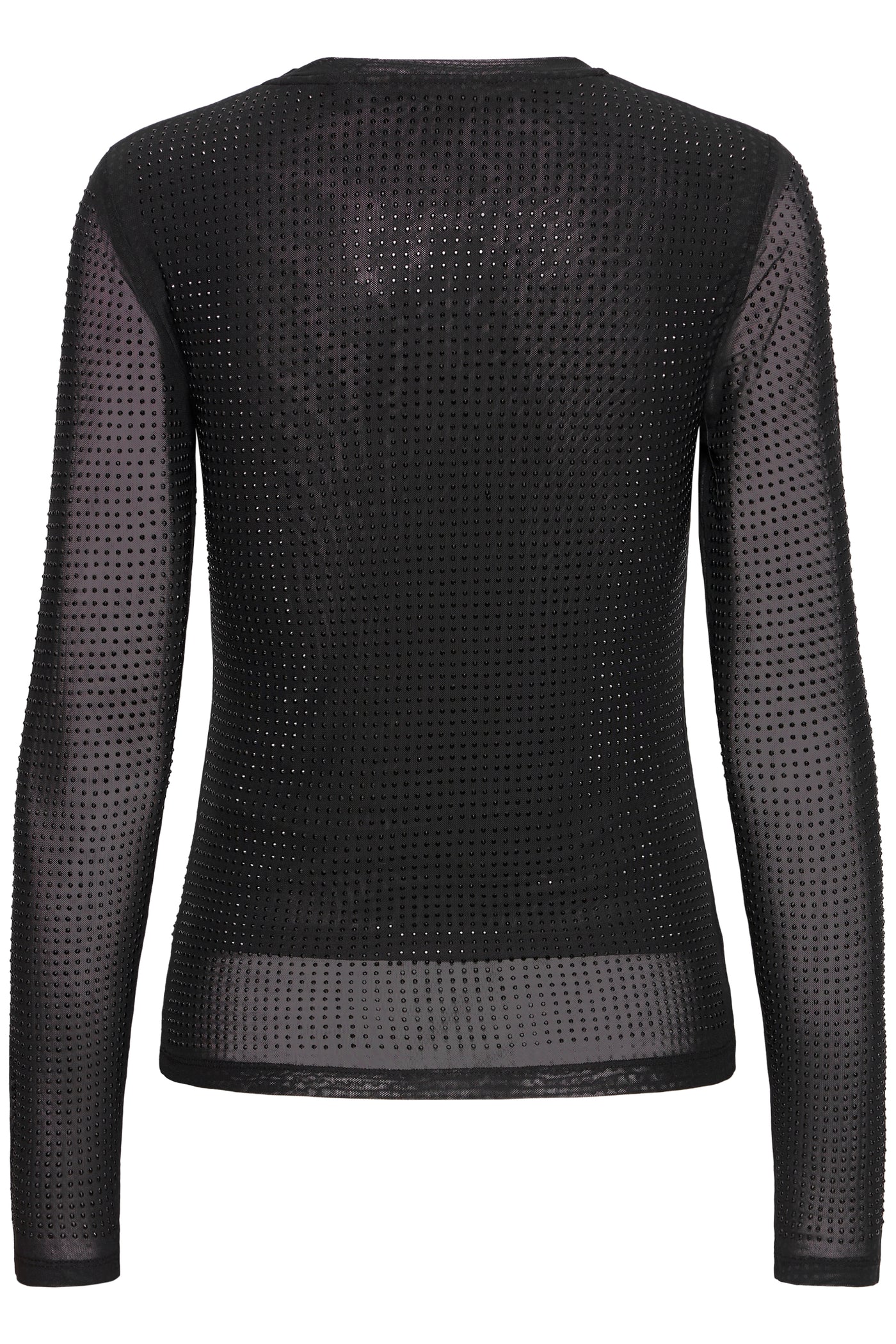 Byoung Black Gem Mesh Top