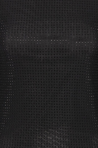 Byoung Black Gem Mesh Top