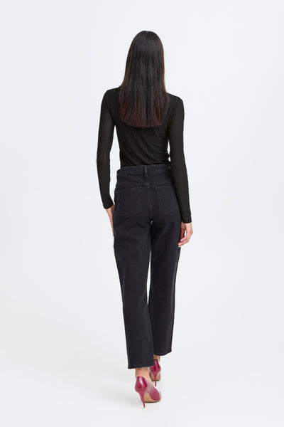 Byoung Black Gem Mesh Top