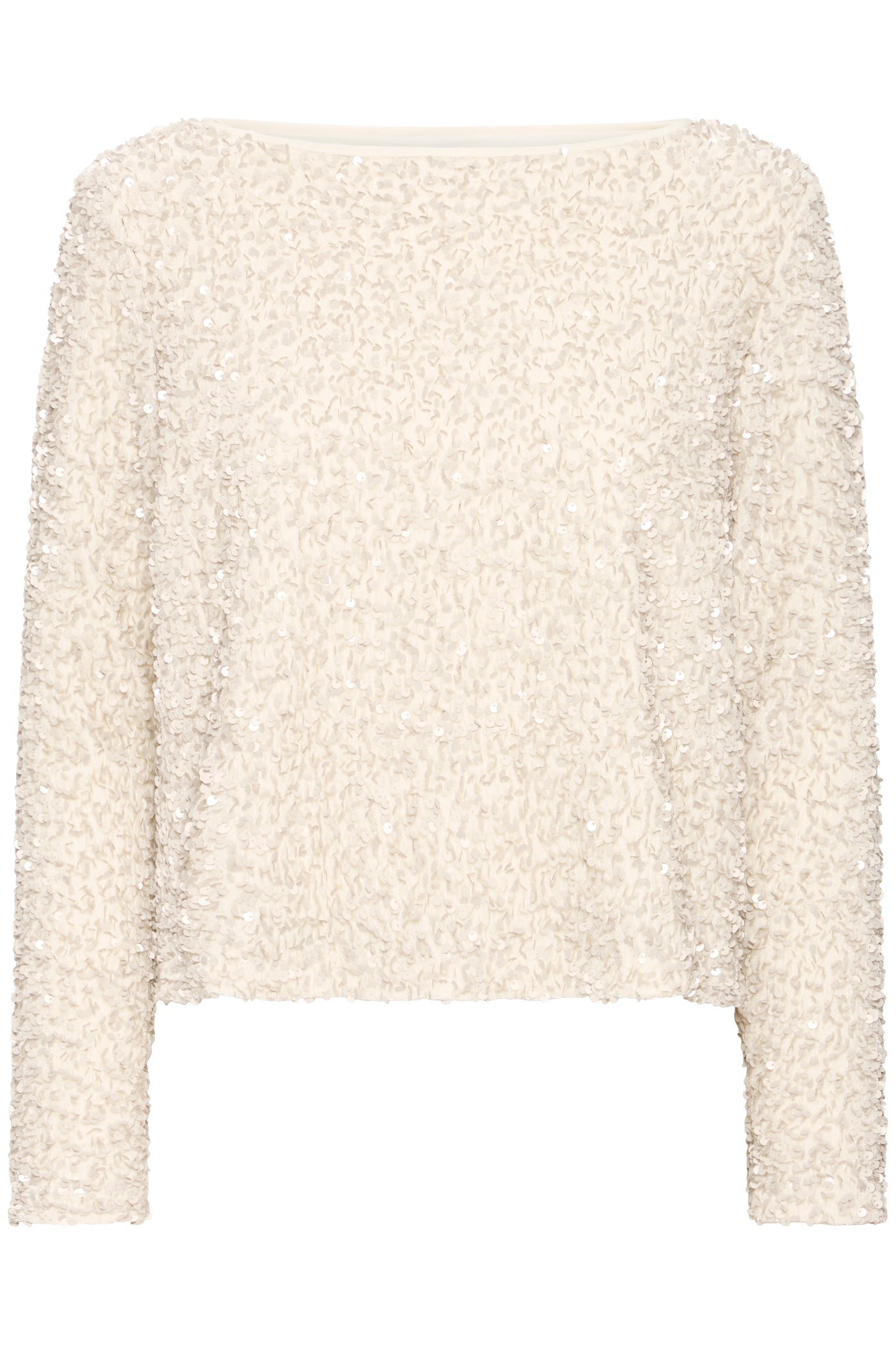 Byoung Cream Sequin Pary Top